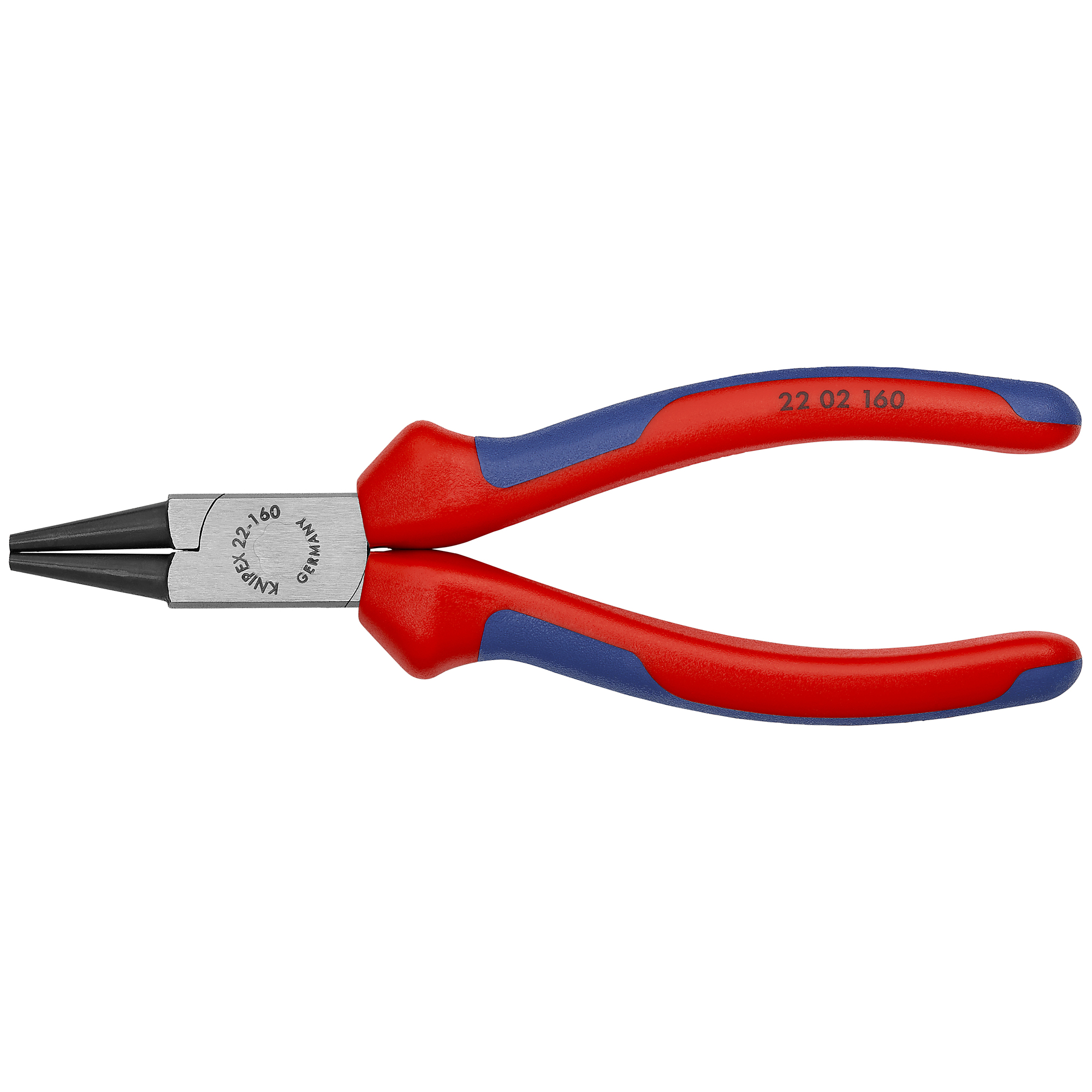 KNIPEX Round Nose Pliers - 6.25in., Comfort Grip, Steel, Model# 22 02 160